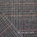 tecido de lã de folha de falha de check -in de tweed